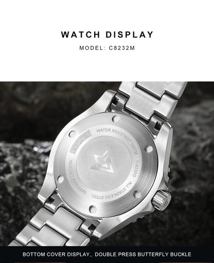 CADISEN AQUA DIVER New Brand Luxury Men Watches