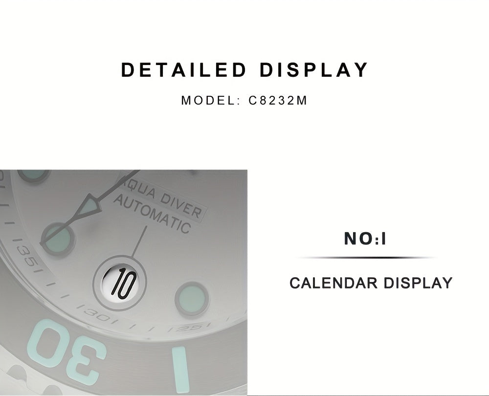 CADISEN AQUA DIVER New Brand Luxury Men Watches