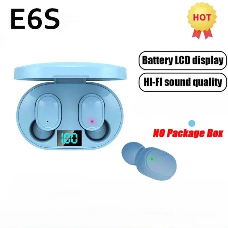 E6S Wireless Bluetooth Earphones TWS Bluetooth Headset Wireless