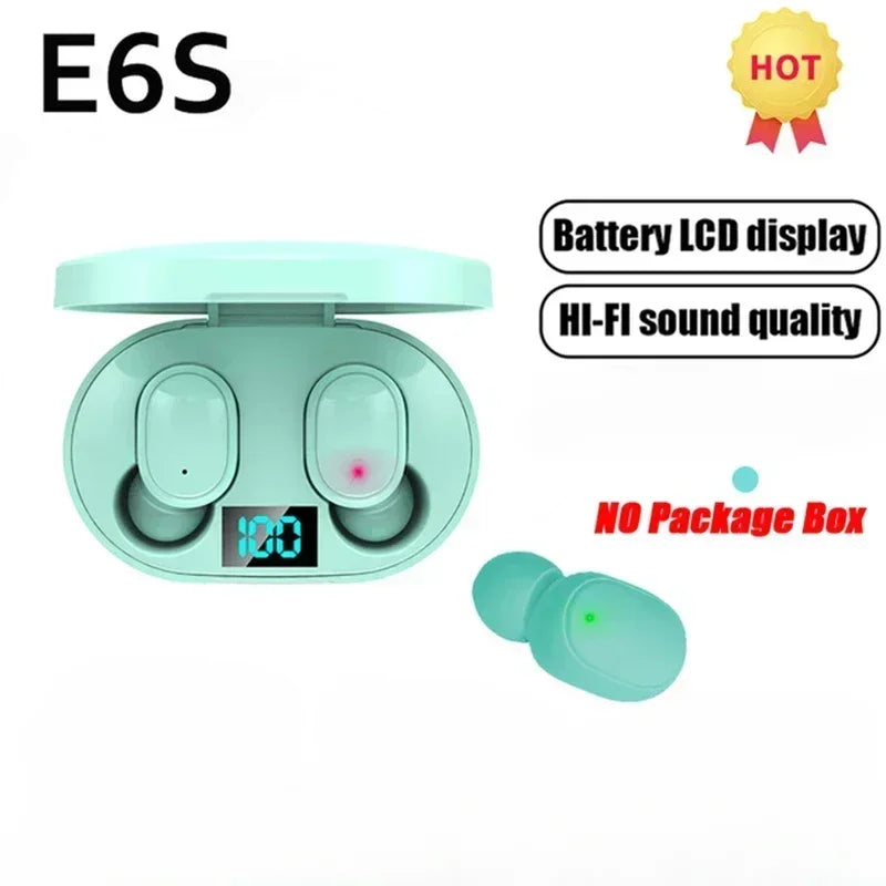 E6S Wireless Bluetooth Earphones TWS Bluetooth Headset Wireless