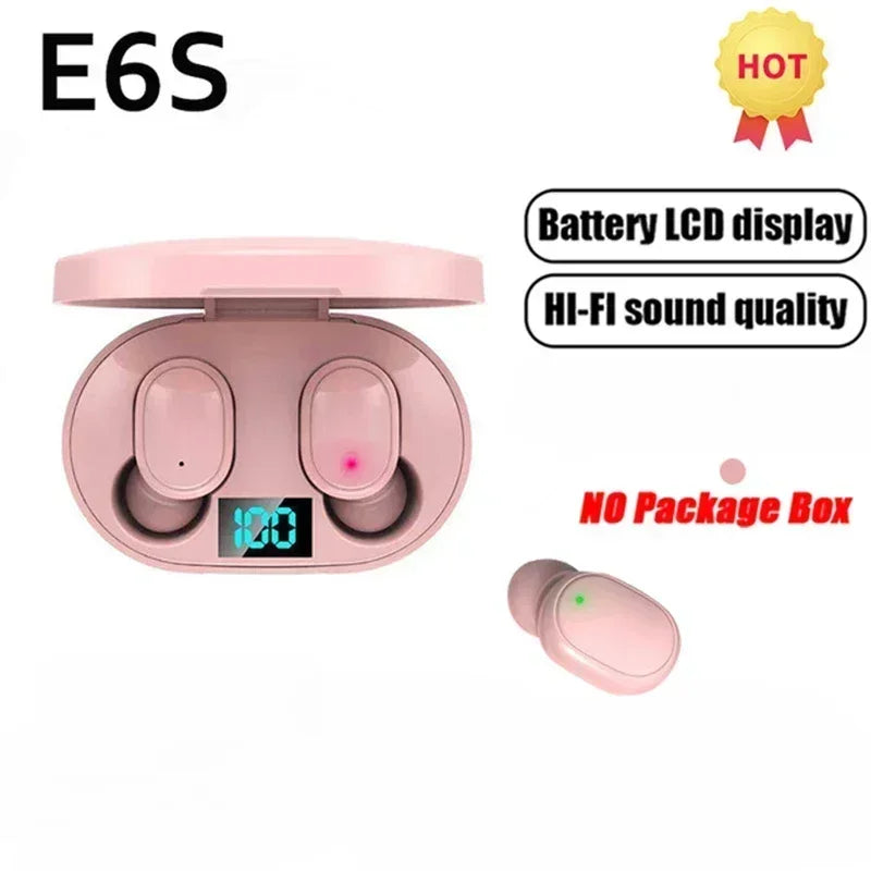 E6S Wireless Bluetooth Earphones TWS Bluetooth Headset Wireless