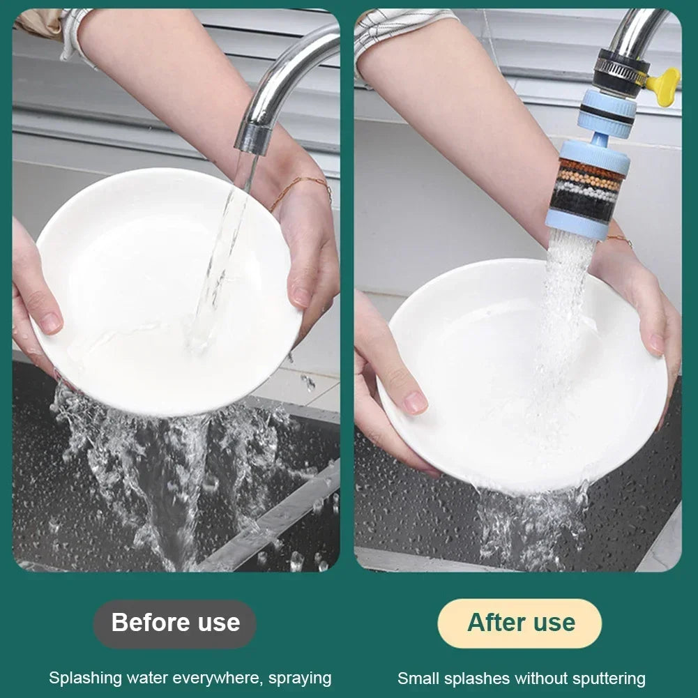 6 Layers Water Filter Tap Purifier 360Degree Rotation Water Saving Bubbler