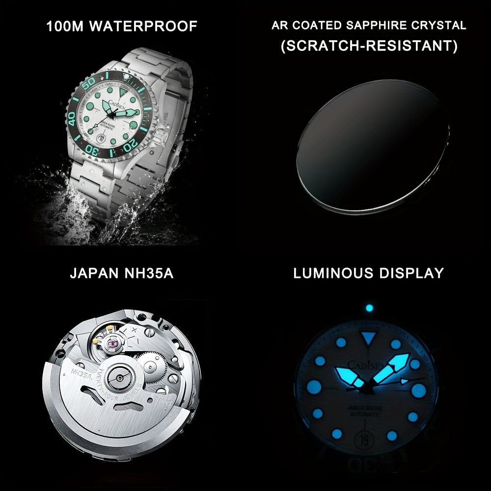CADISEN AQUA DIVER New Brand Luxury Men Watches