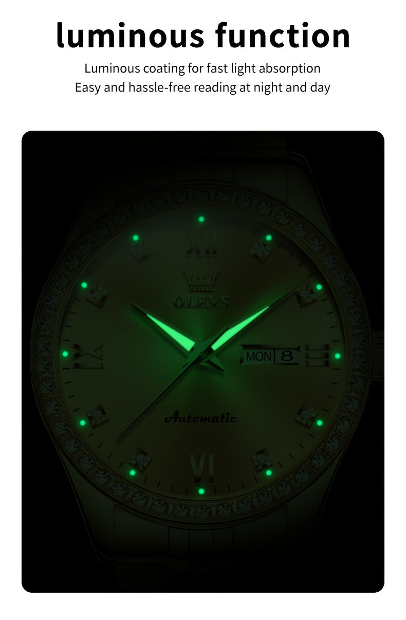 OLEVS New Casual Fashion Stainless Steel Automatic