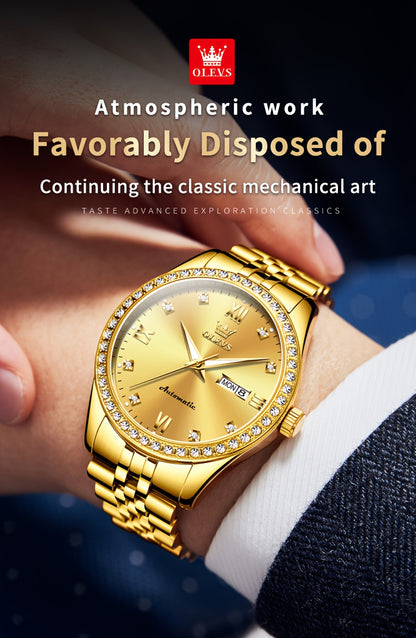 OLEVS New Casual Fashion Stainless Steel Automatic