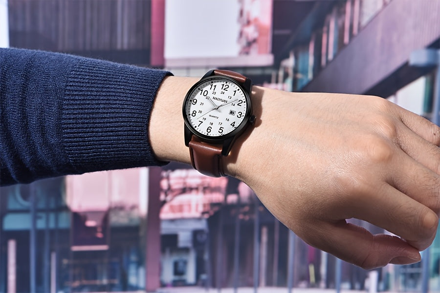 Fashion Men'S Sports Watch Automatic Date Clock Business